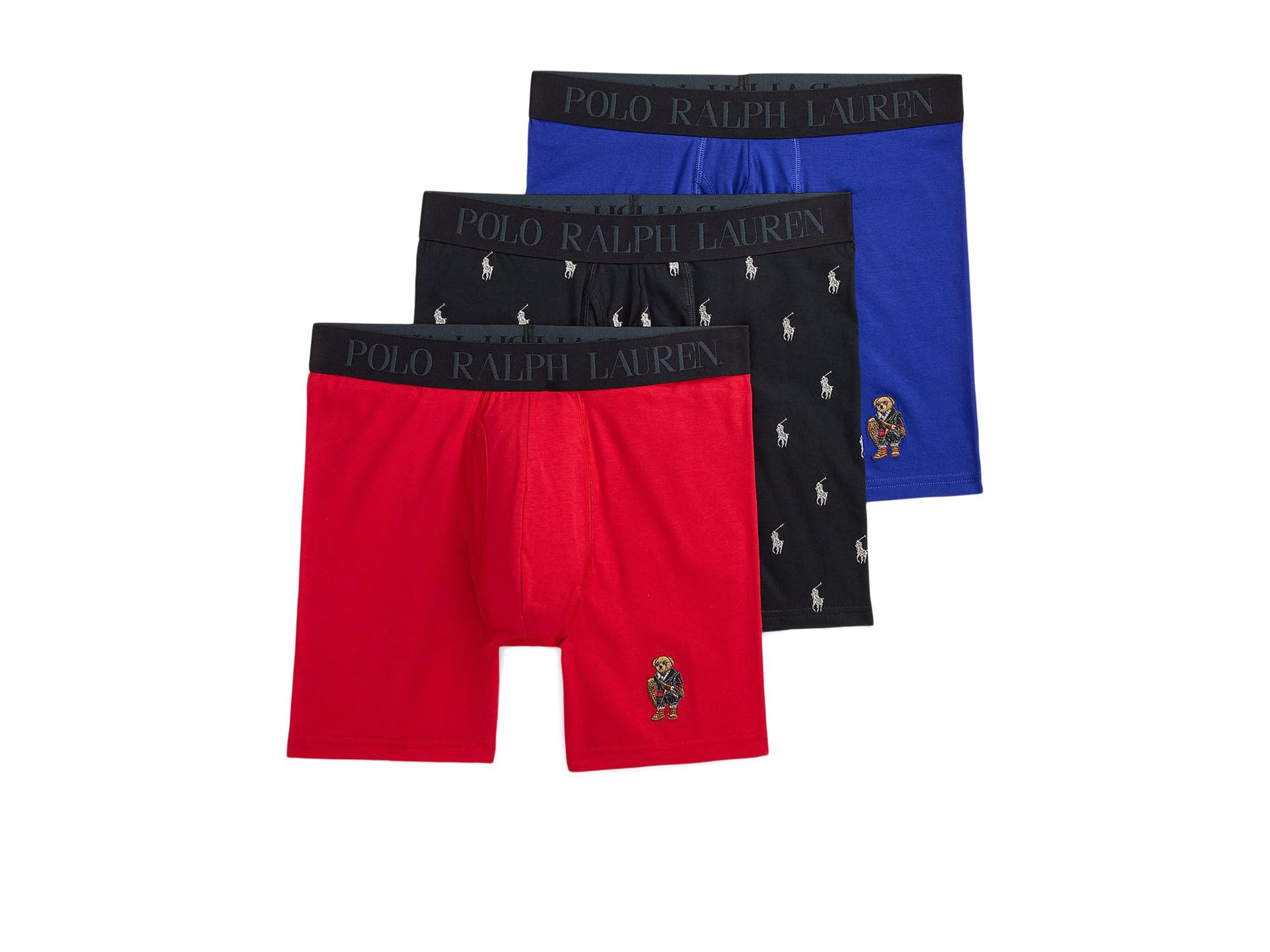 

Трусы-боксеры Polo Ralph Lauren Boxer Brief Holiday Gift Set, цвет RL2000 Red/Polo Black Nevis Aopp/Heritage Royal
