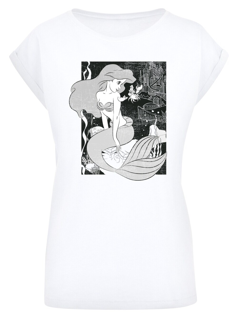 

Рубашка F4Nt4Stic Disney Girls The Little Mermaid, белый