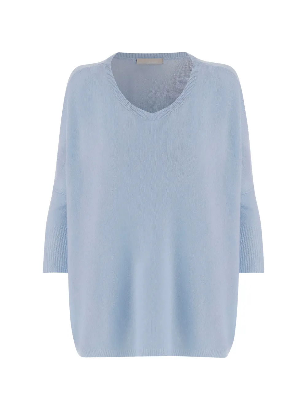 

Вязаный свитер с V-образным вырезом Allude, синий