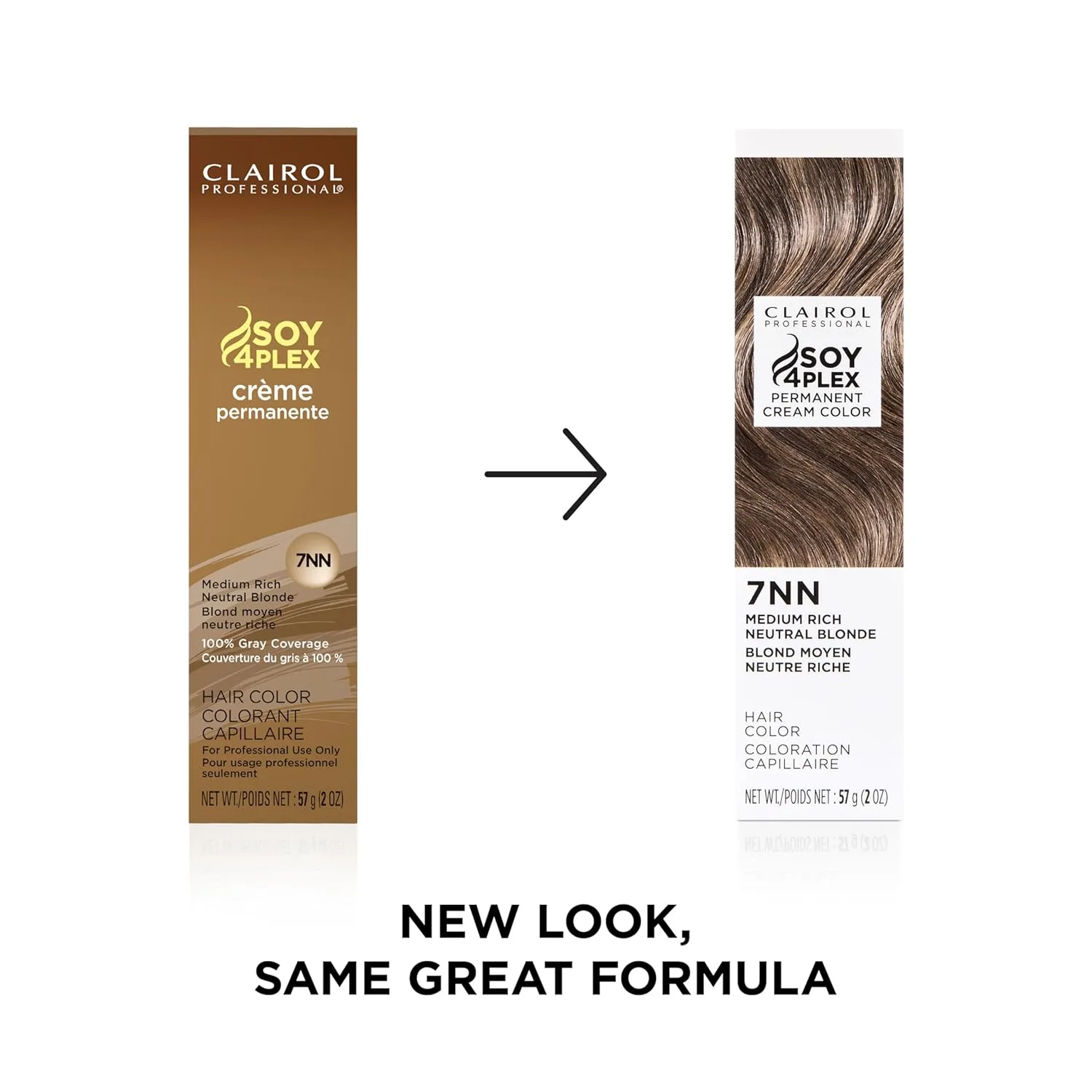Стойкая кремовая краска для волос Clairol Professional | Светлые, коричневые, черные и рыже-фиолетовые оттенки для 100% закрашивания седины | Глубокое кондиционирование и стойкость к выцветанию, 7nn Medium Rich Neutral Blonde — фото 2