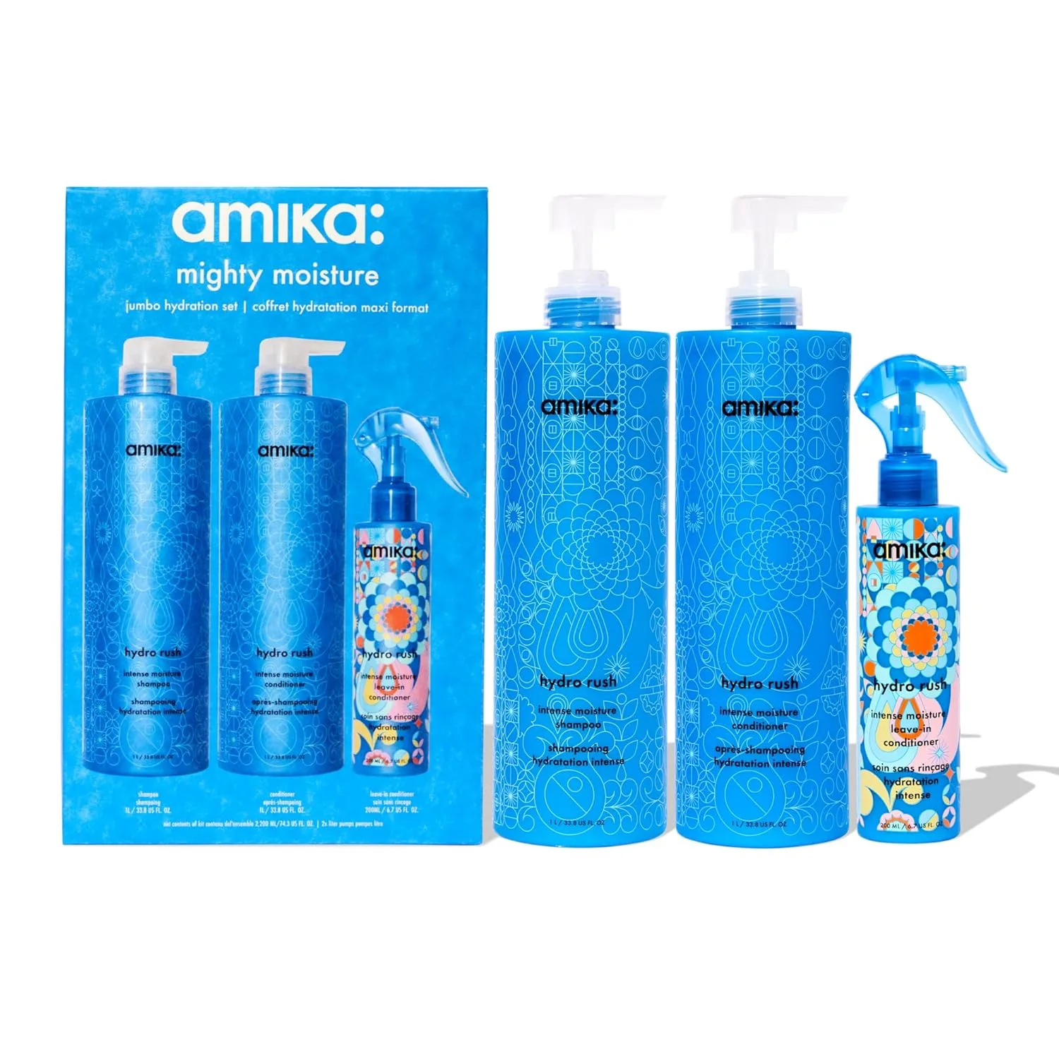 Набор для интенсивного увлажнения amika Mighty Moisture Jumbo Hydration Set