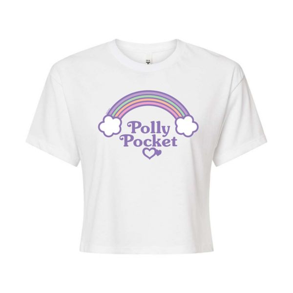 

Укороченная радужная футболка Juniors Polly Pocket, белый