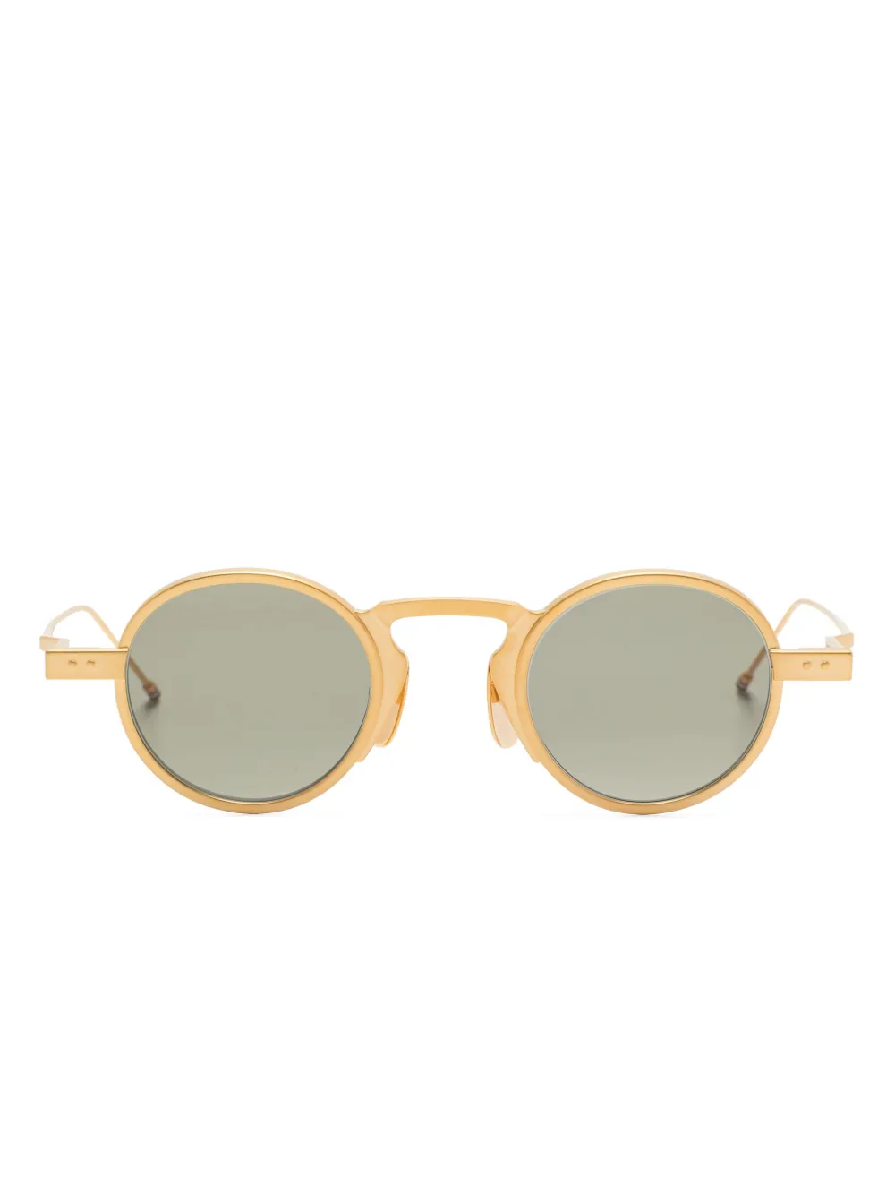 

Солнцезащитные очки в круглой оправе Thom Browne Eyewear, золотой