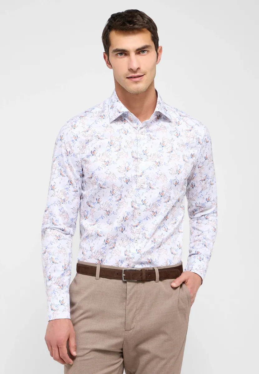 

Рубашка Eterna с длинными рукавами "SLIM FIT", цвет Mandarine