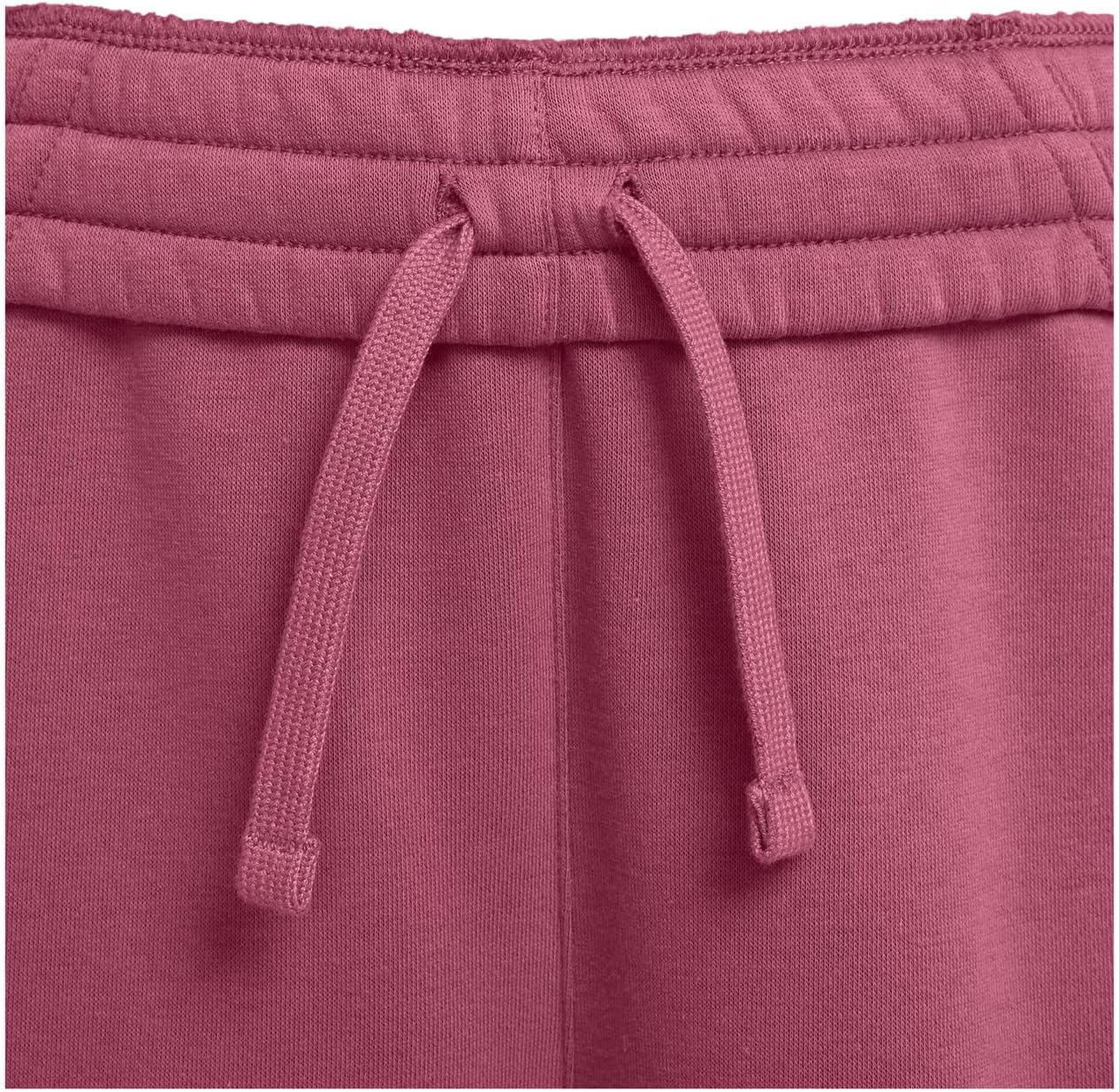 Брюки Nike Kids Club Fleece Wide-Leg Pants, цвет Sweet Beet/Sweet Beet/White — фото 3