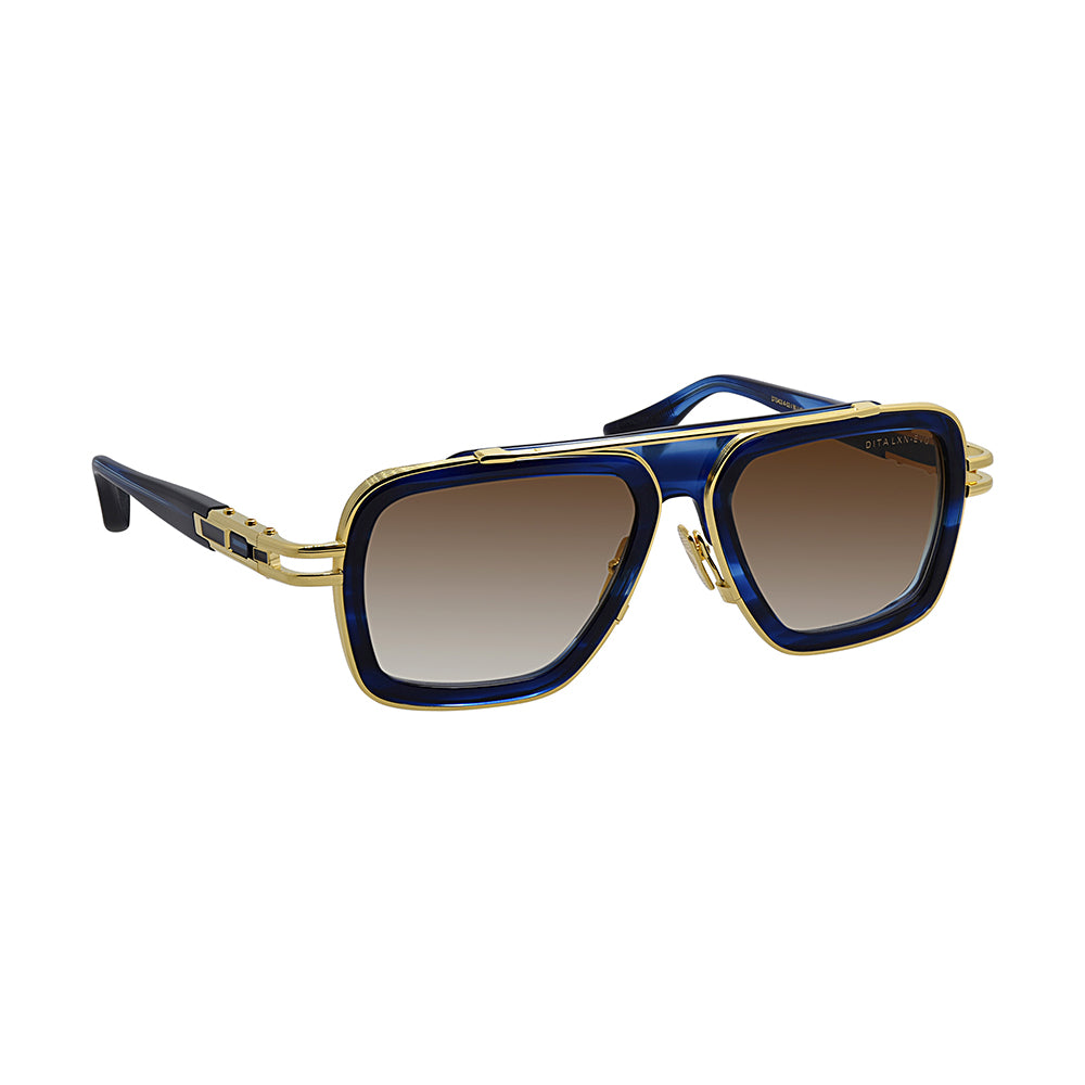 

Солнцезащитные очки-навигаторы унисекс Dita LXN-EVO DT DTS403-A-03, цвет blue swirl/yellow gold