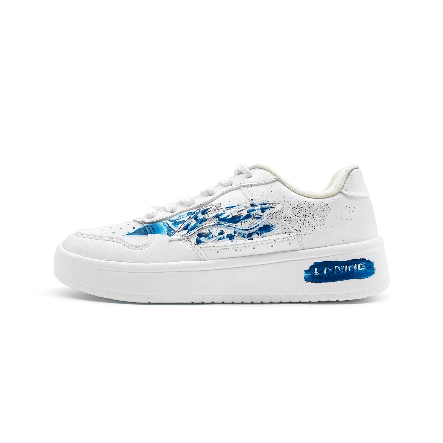 

LINING Лининг Понтон Боутс термо противоскользящие лоу-топ скейтборд кроссовки унисекс белый, цвет White