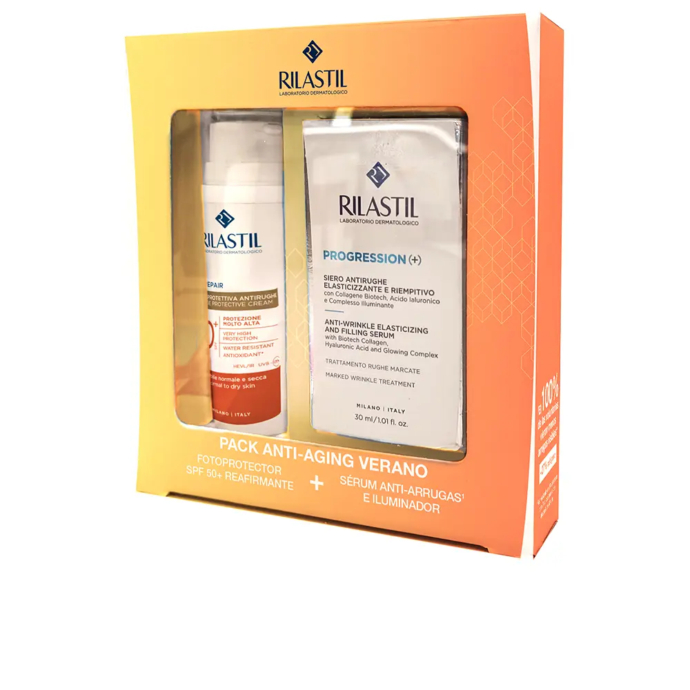 

Солнцезащитный крем Antiedad spf50+ sun system estuche Rilastil, 2 шт.