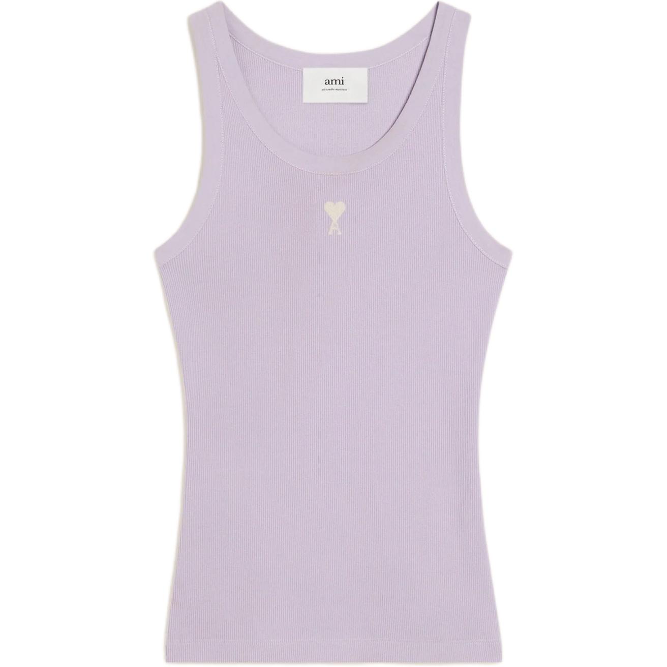 

Топ без рукавов Ami Paris с вышитым логотипом AMIPARIS, фиолетовый