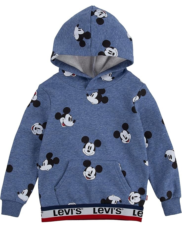 

Худи Levi's Kids All Over Print Mickey Hoodie, цвет Navy Heather