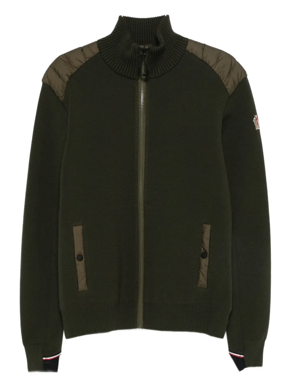 

Свитер на молнии Moncler Grenoble, зеленый