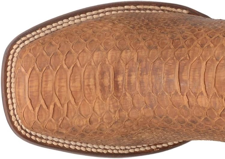 Мужские экзотические сапоги Dan Post Dry Gulch Python с широким квадратным носком - Dp3996, Tan — фото 4