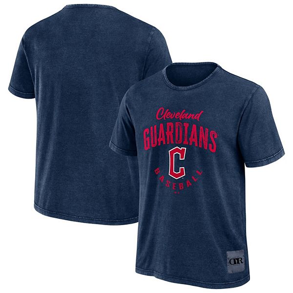 

Мужская футболка cleveland guardians cooperstown collection в цвете navy Darius Rucker Collection By Fanatics