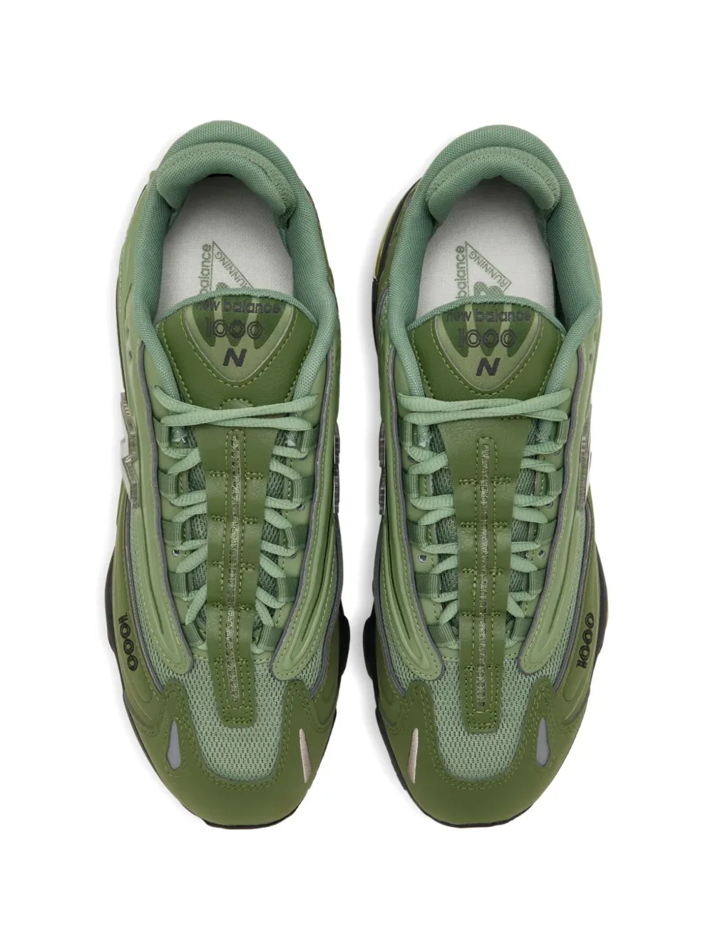 Кроссовки 1000 с комбинированными вставками NEW BALANCE, зеленый — фото 3