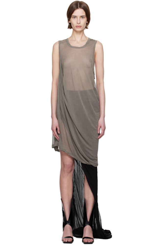 

Серый топ с надписью Hollywood Anthem Rick Owens