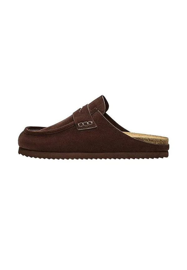 Лоферы-Сабо 12601864 Bershka, Brown
