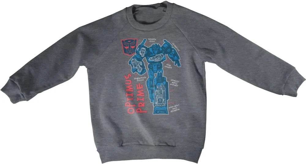 Детское худи Optimus Prime Transformers, серый