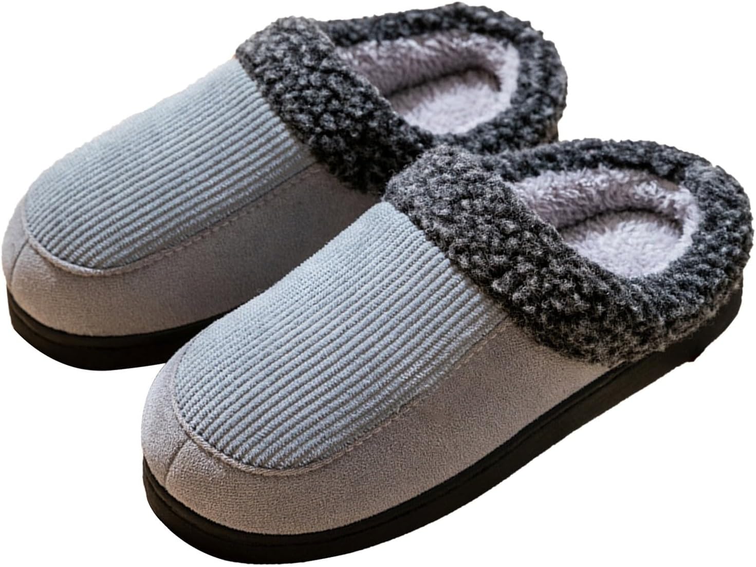 

Мужские домашние кожаные тапочки, против скольжения, с хлопком и льном, для дома и улицы, сандалии, открытый носок, против царапин Generic, серый