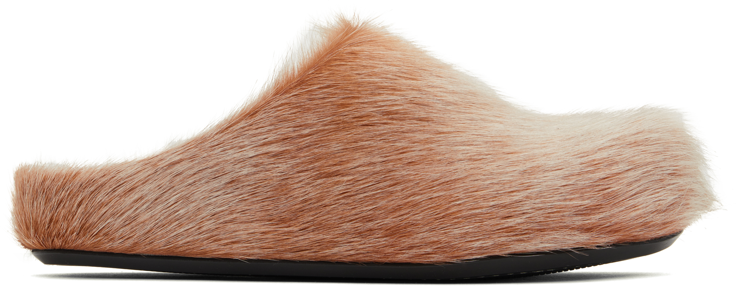 Туфли-лоферы Fussbett Sabot цвета Off-White & Orange Marni, Winterwheat