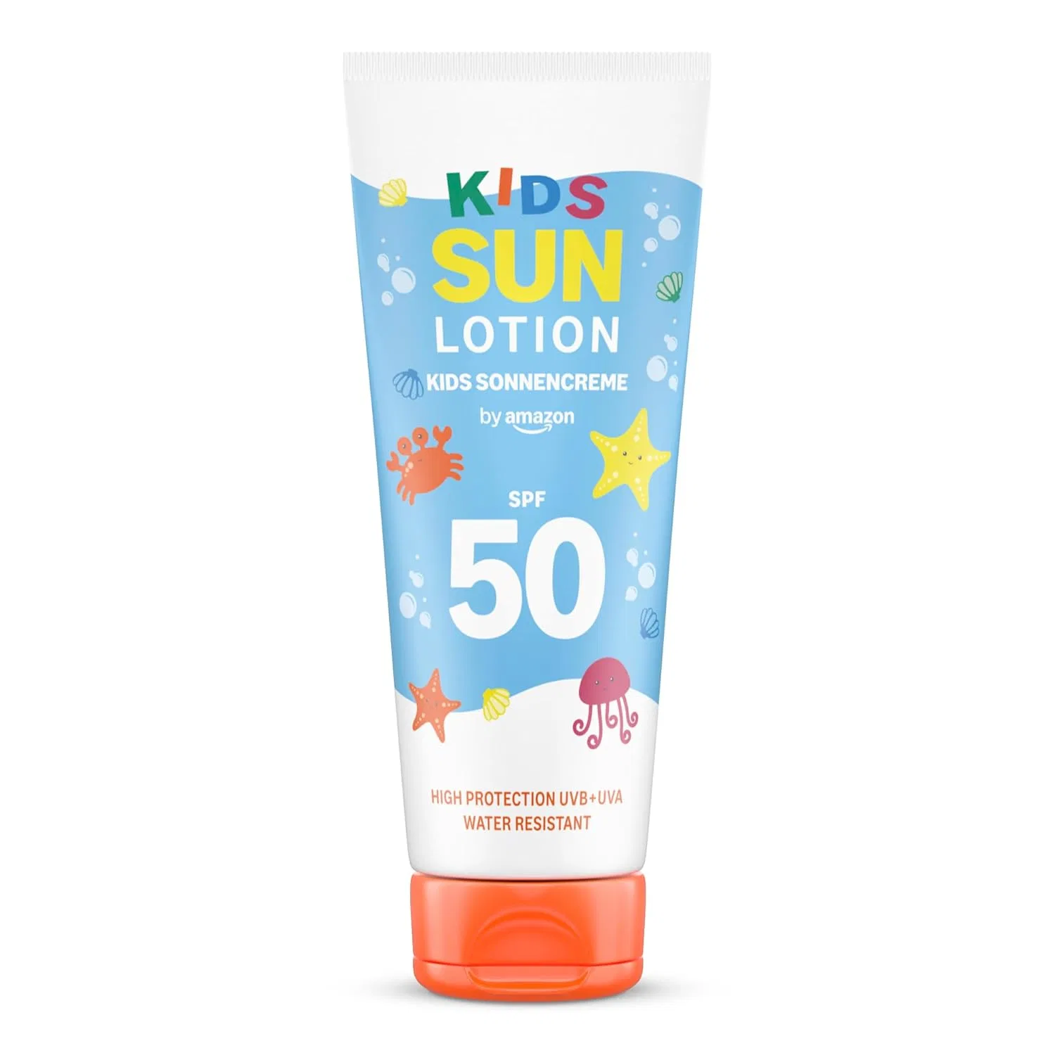 Детский солнцезащитный лосьон By Amazon SPF 50, 200 мл By Amazon, White