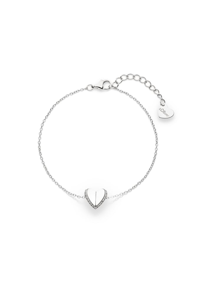 

s.Oliver Браслет в форме сложенного сердца из серебра