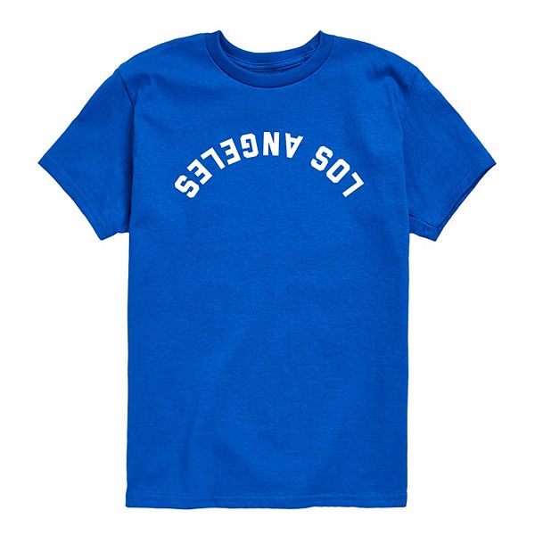 

Футболка с принтом Los Angeles upside down для мальчиков 8-20 Licensed Character, Royal Blue