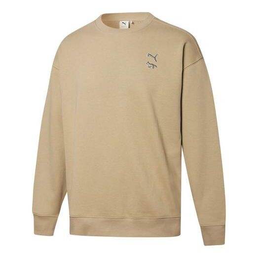 

Толстовка PUMA x Maison Kitsune Unisex Breathable Knitting Round-Neck Sweatshirt Khaki, хаки