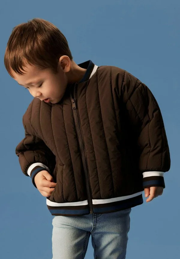 Nmmmelody стеганая куртка tb бомбер Name It, Chocolate Brown