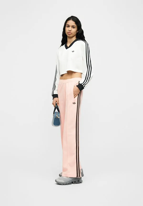 Классические спортивные штаны Adidas Originals, Sandy Pink/Aurora Coffee — фото 3
