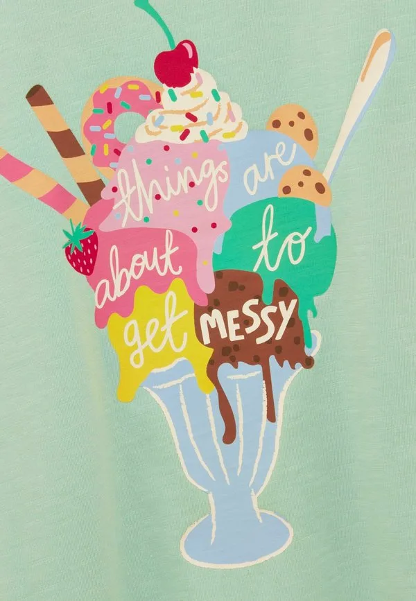 Футболка с коротким рукавом и графическим принтом от fundays Joules, Mint Green — фото 2