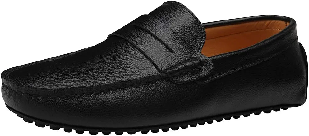 Мокасины мужские ANUFER из искусственной кожи, модель Penny Loafers, черный