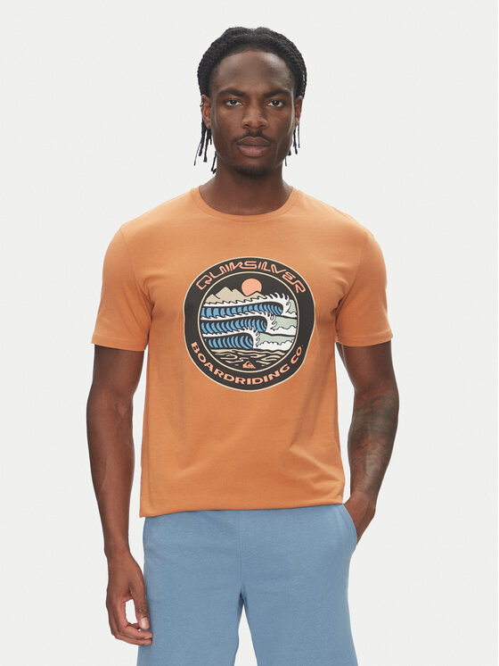 

Футболка обычного кроя Ev Three Seas Ss EQYZT08051 Quiksilver, коричневый