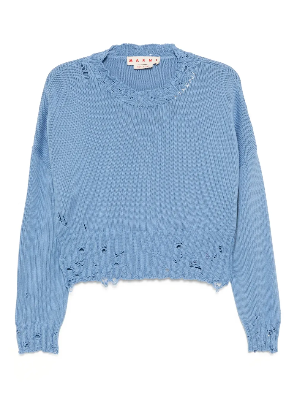 

Джемпер с манжетами в рубчик Marni, синий