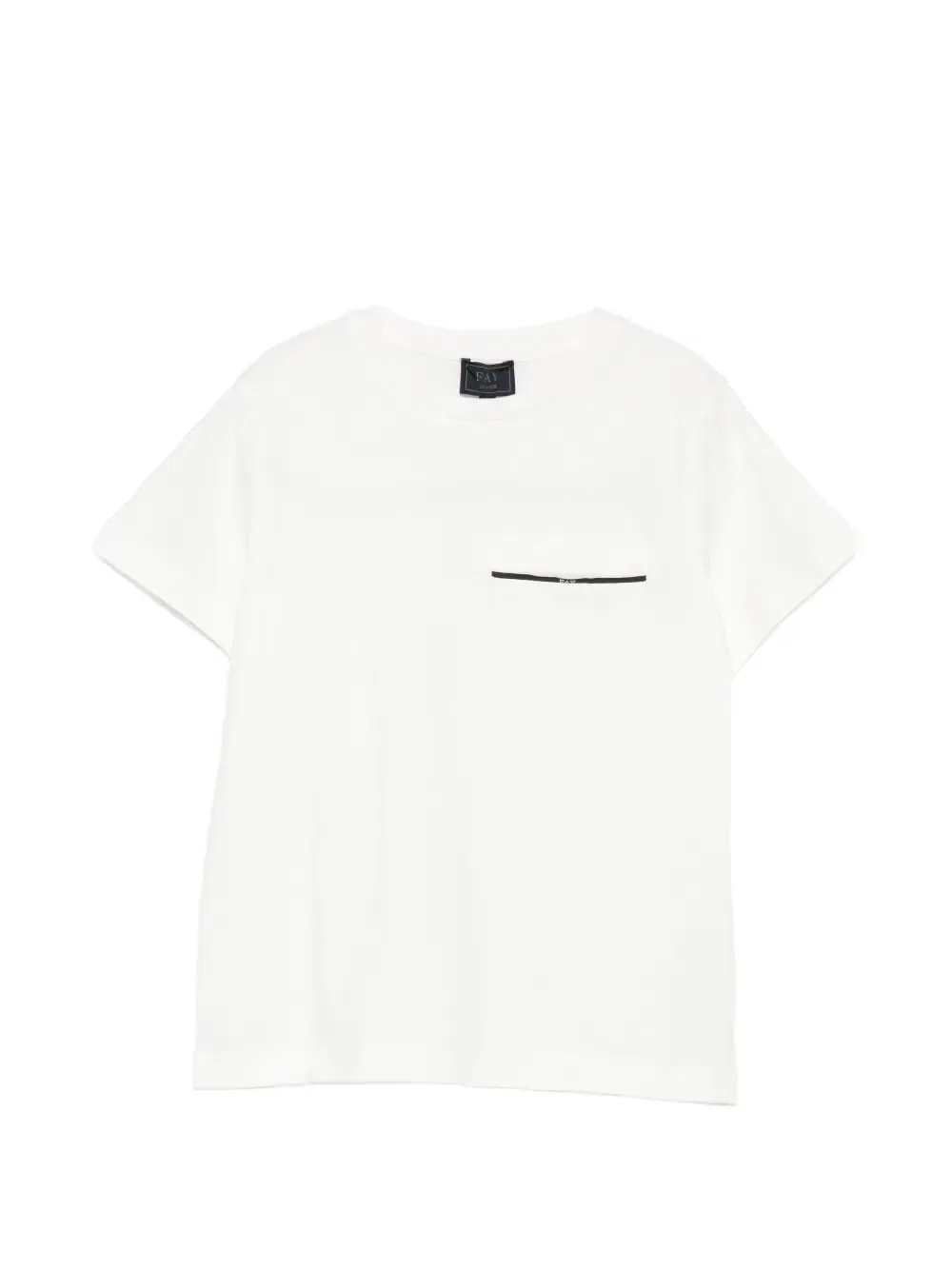 Футболка с коротким рукавом Fay Kids, белый