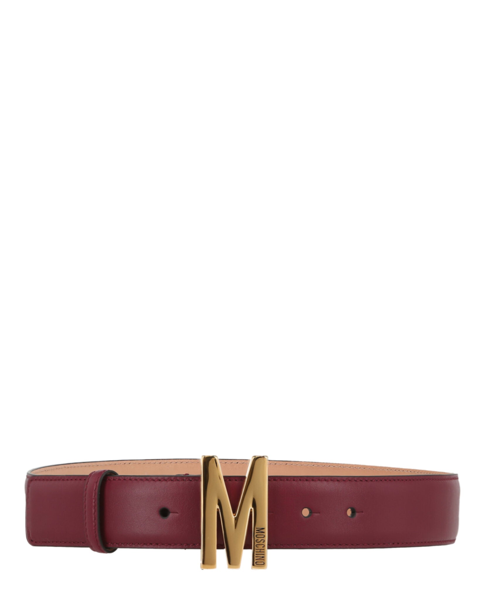 

Кожаный ремень с пряжкой M Moschino, золотой