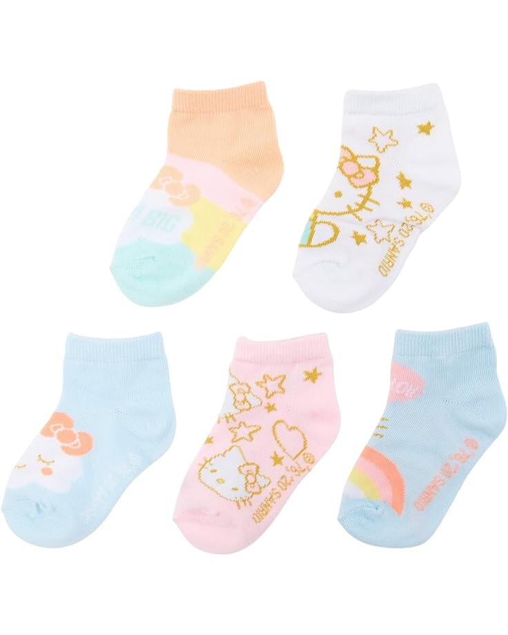

Носки High Point Design 5-Pack Shorty Hello Kitty, цвет Sherbert