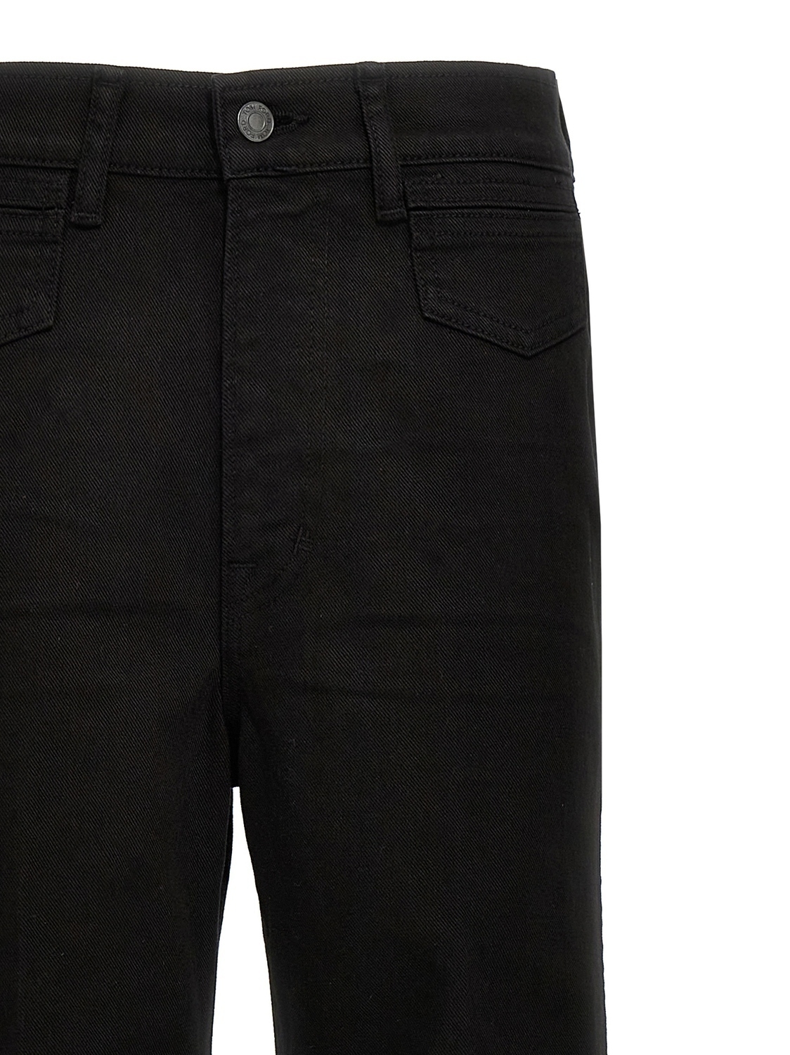 Джинсы из эластичного твилового денима с широким клешем TOM FORD, черный — фото 3