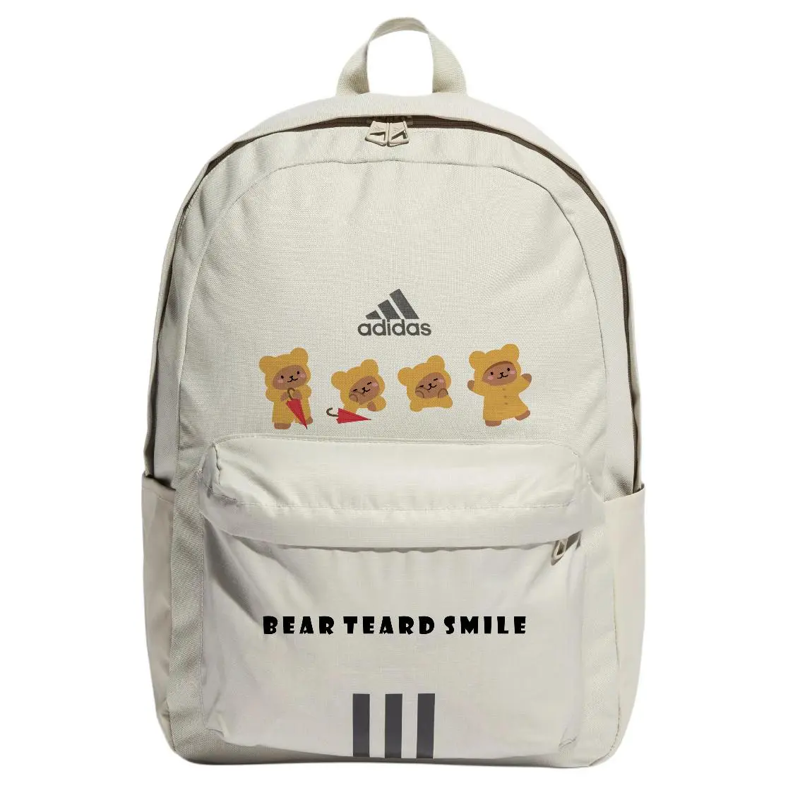 

Adidas Тканевый рюкзак унисекс светло-серый и черный, Raincoat Bear