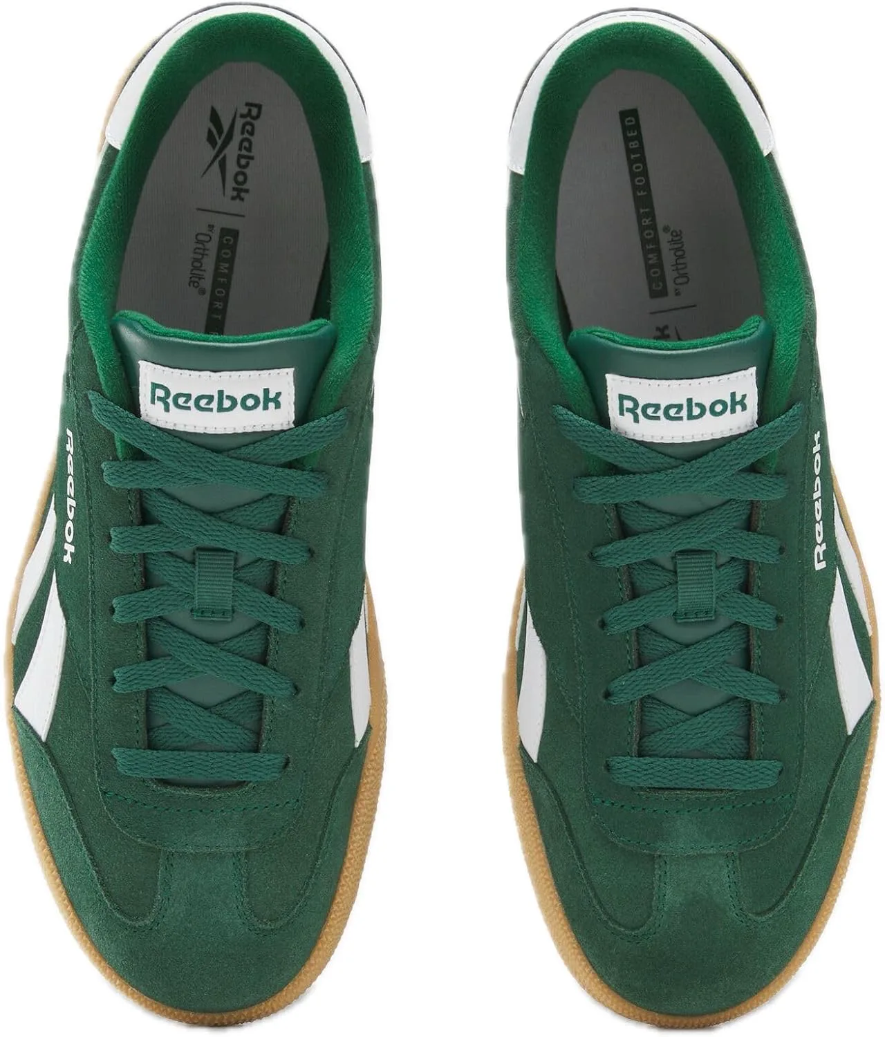 Кроссовки Reebok Unisex Smash Edge, темно-зеленый/белый — фото 4