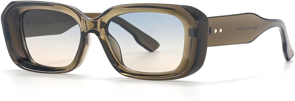 

Ретро-модные панк-солнцезащитные очки для женщин и мужчин, классические винтажные, с защитой от УФ-излучения UV400, для использования на открытом воздухе VFDHN, Olive Green Brown