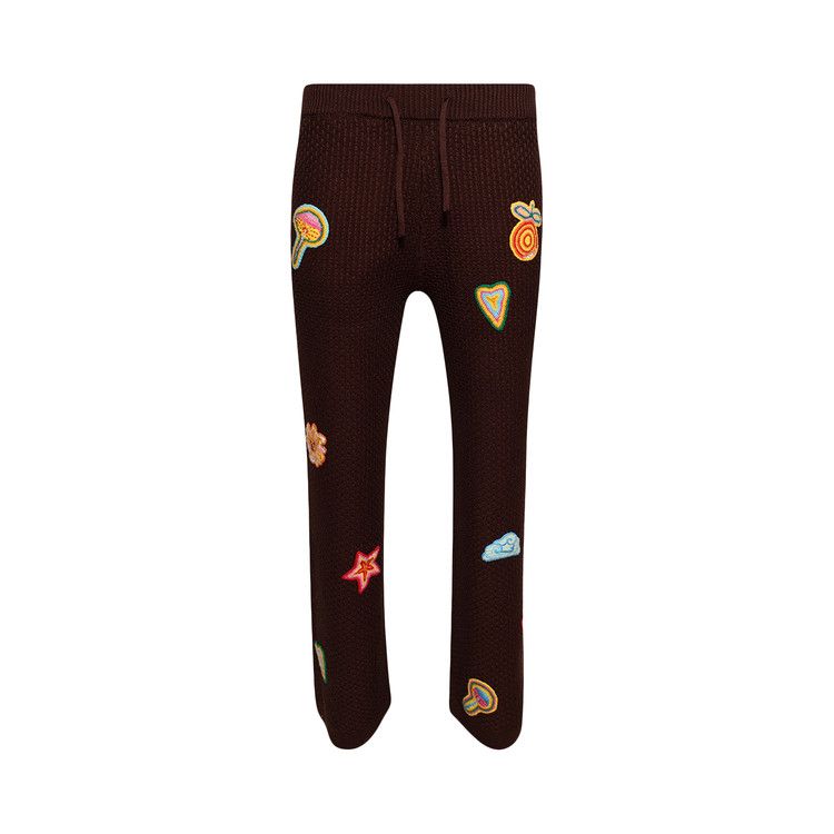 

Брюки Casablanca Crochet Motif Trousers, Brown