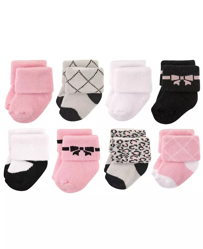 

Махровые носки Hudson для девочек, 8 пар Hudson Baby, розовый