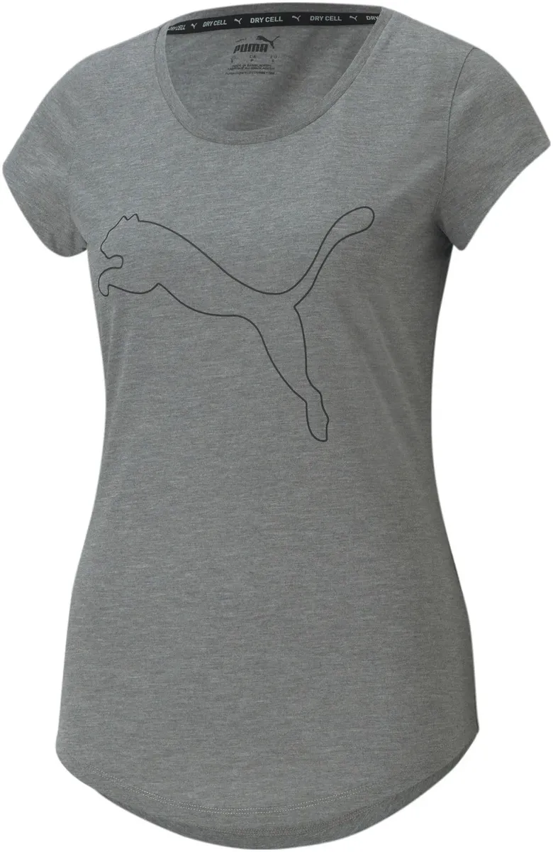 

Тренировочная футболка PUMA "PERFORMANCE HEATHER CAT TEE W", серый