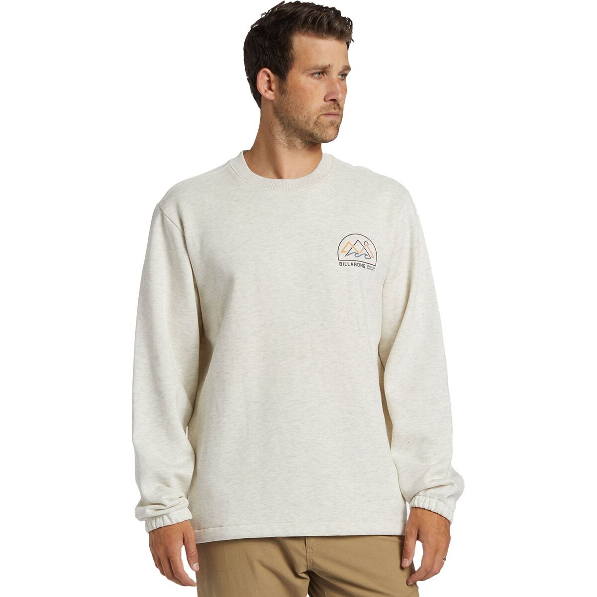 

Свитшут с круглым вырезом Compass Billabong, цвет oatmeal heather