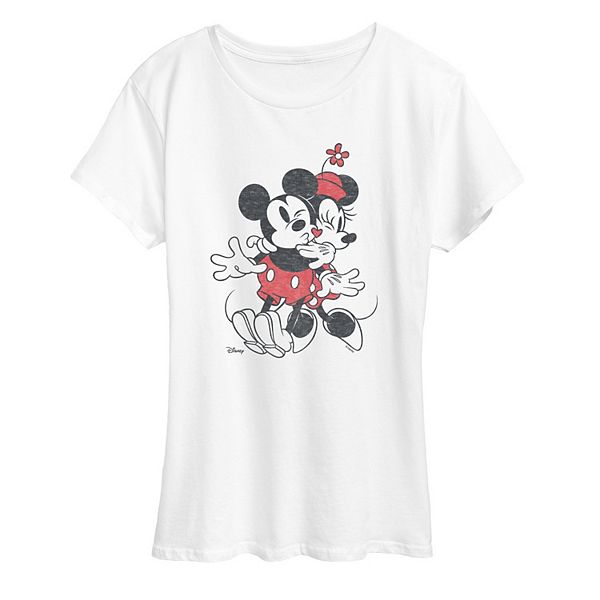 

Футболка женская Mickey & Minnie heart vintage graphic Disney, White, Белый, Футболка женская Mickey & Minnie heart vintage graphic Disney, White