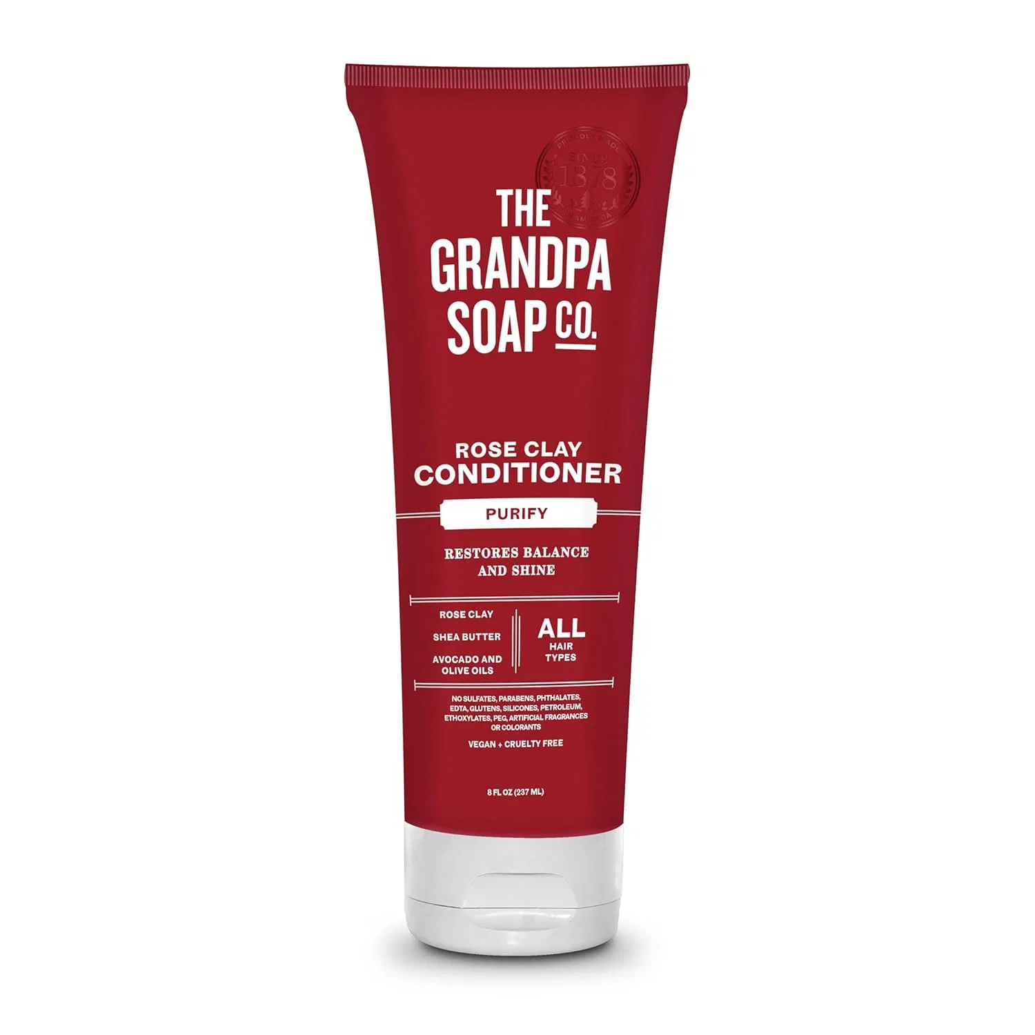 Глубокий кондиционер для волос Grandpa's Rose Clay Purify, 235 мл The Grandpa Soap Company