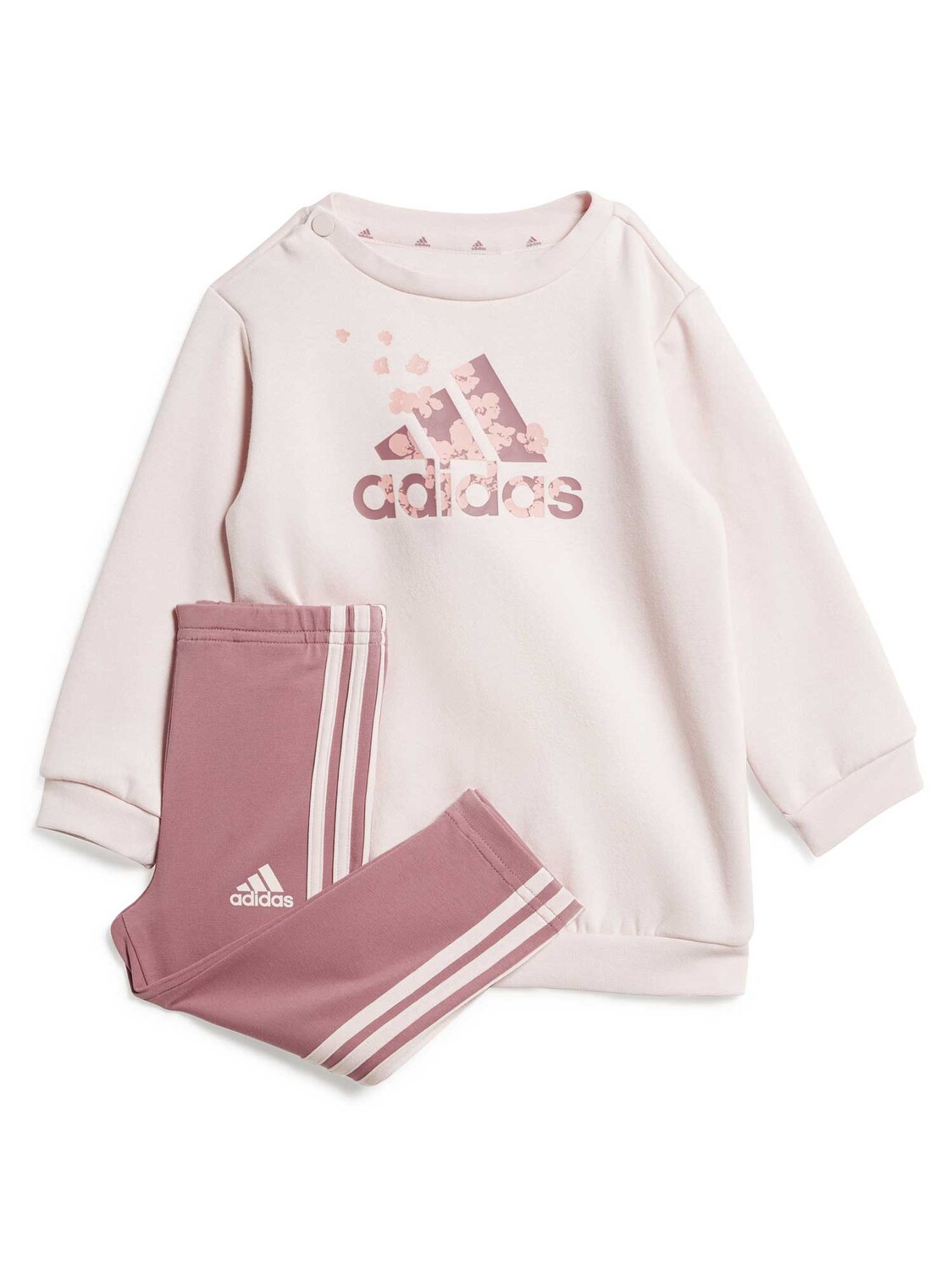 

Спортивный костюм Adidas Sportswear Essentials Allover Print Set Kids, бежевый