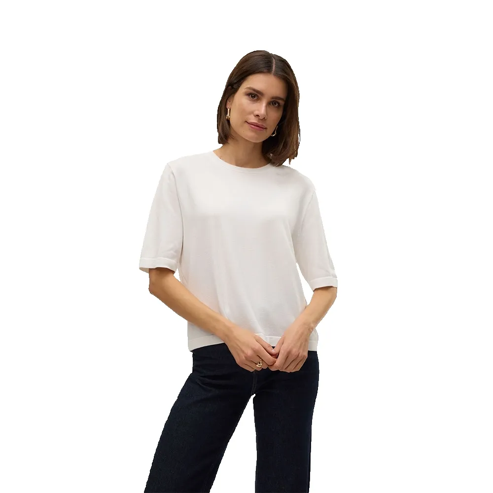 

Свитер Vero Moda Silje 2/4 Oversize short sleeve, белый