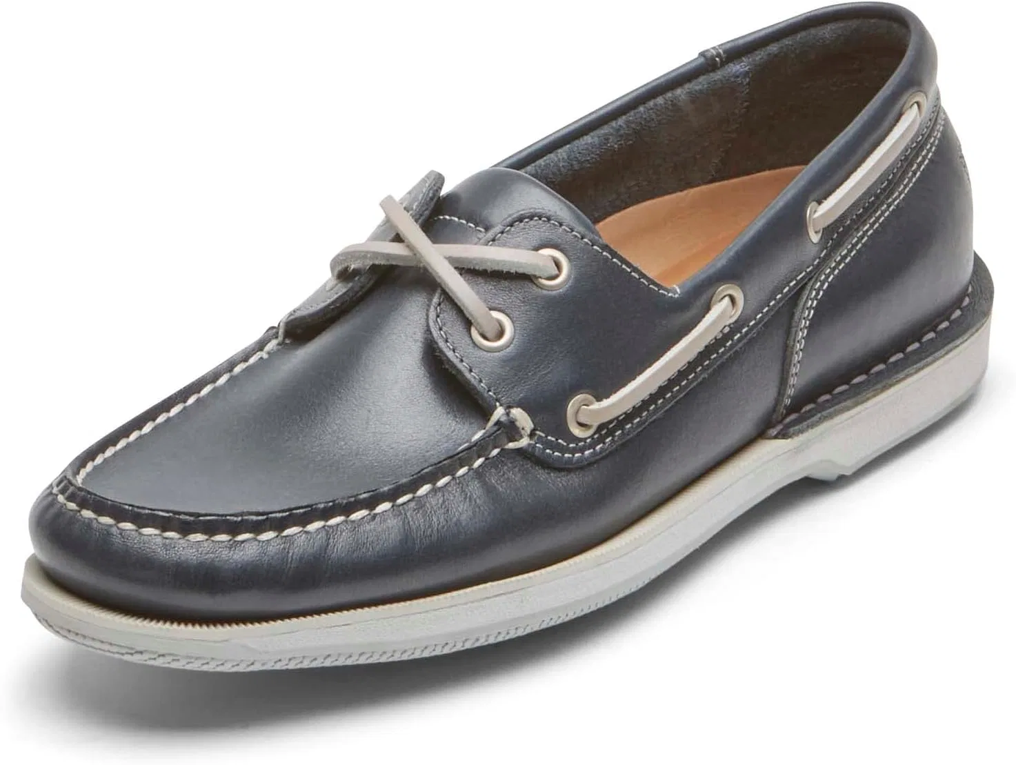 Мужские лоферы Rockport Ports of Call Perth K54692, коричневый (DK Brown Pull Up)