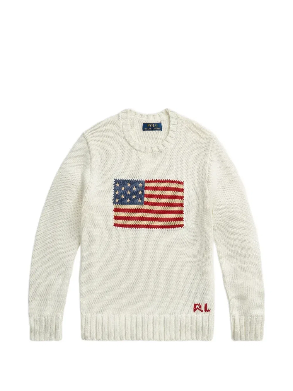 Свитер с флагом Polo Ralph Lauren Kids, белый